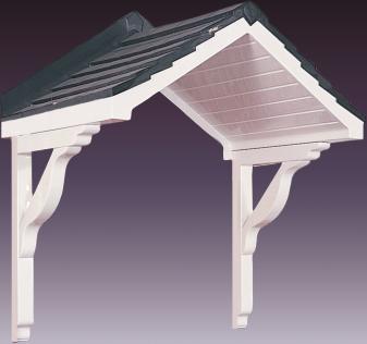 GRP overdoor canopies — product range